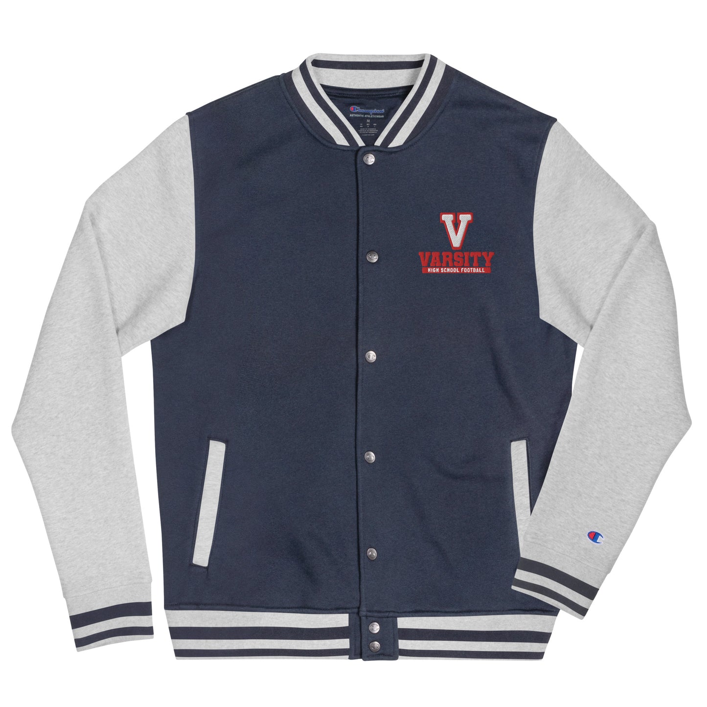Varsity Embroidered Champion Bomber Jacket